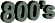 800�s