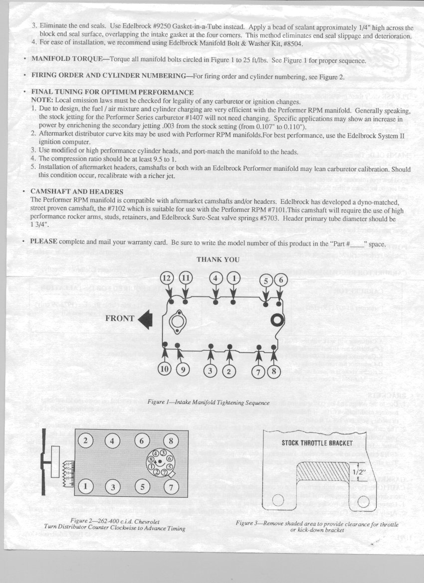 1989 chevy 350 intake manifold torque specs